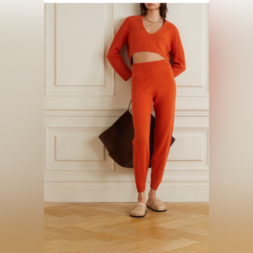 Leset Orange Sweater Set Size S